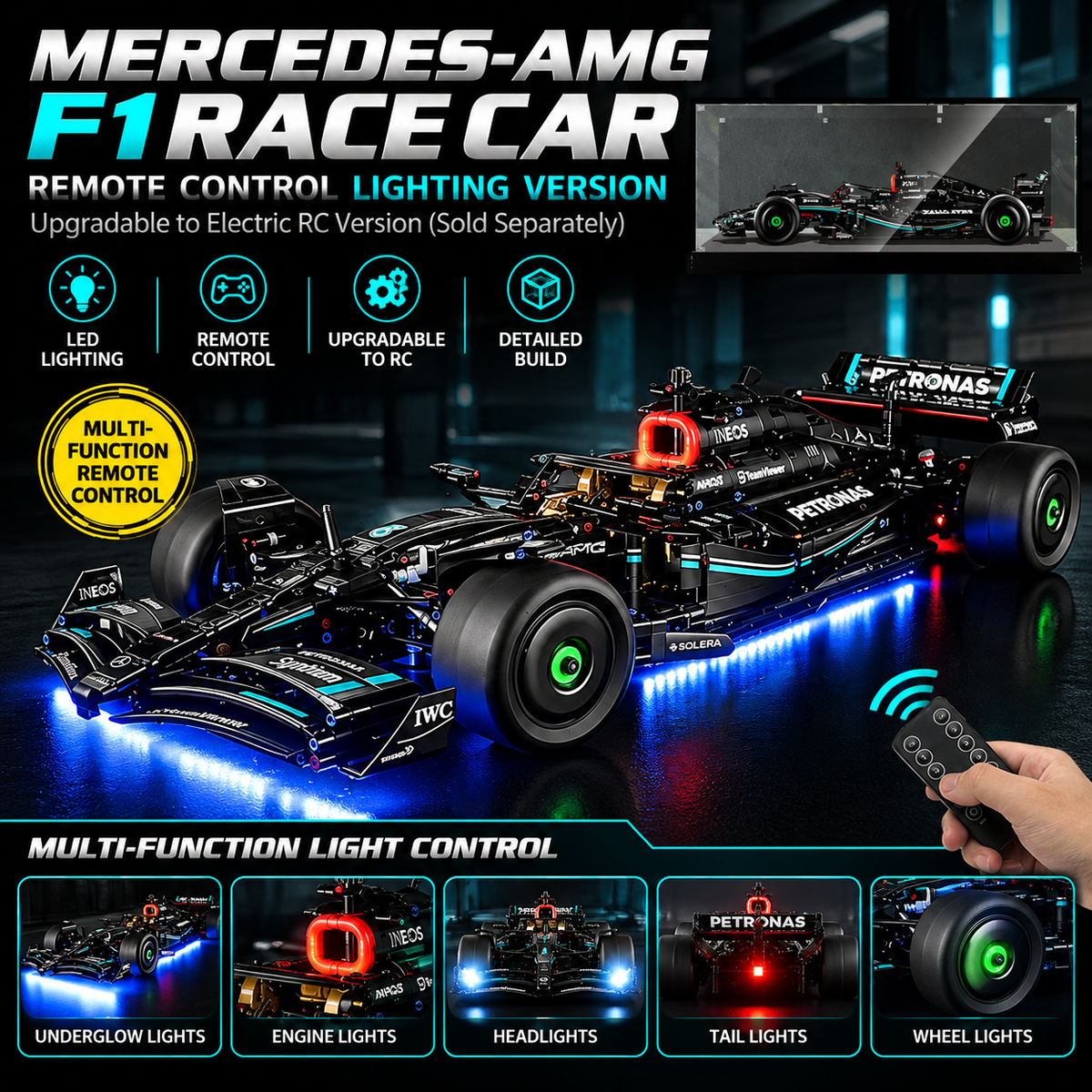 Mercedes-Benz F1 Racing Car Building Blocks Set – Mechanical Model Kit