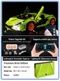 Lamborghini Aventador Supercar Building Kit – Technic-Style Model