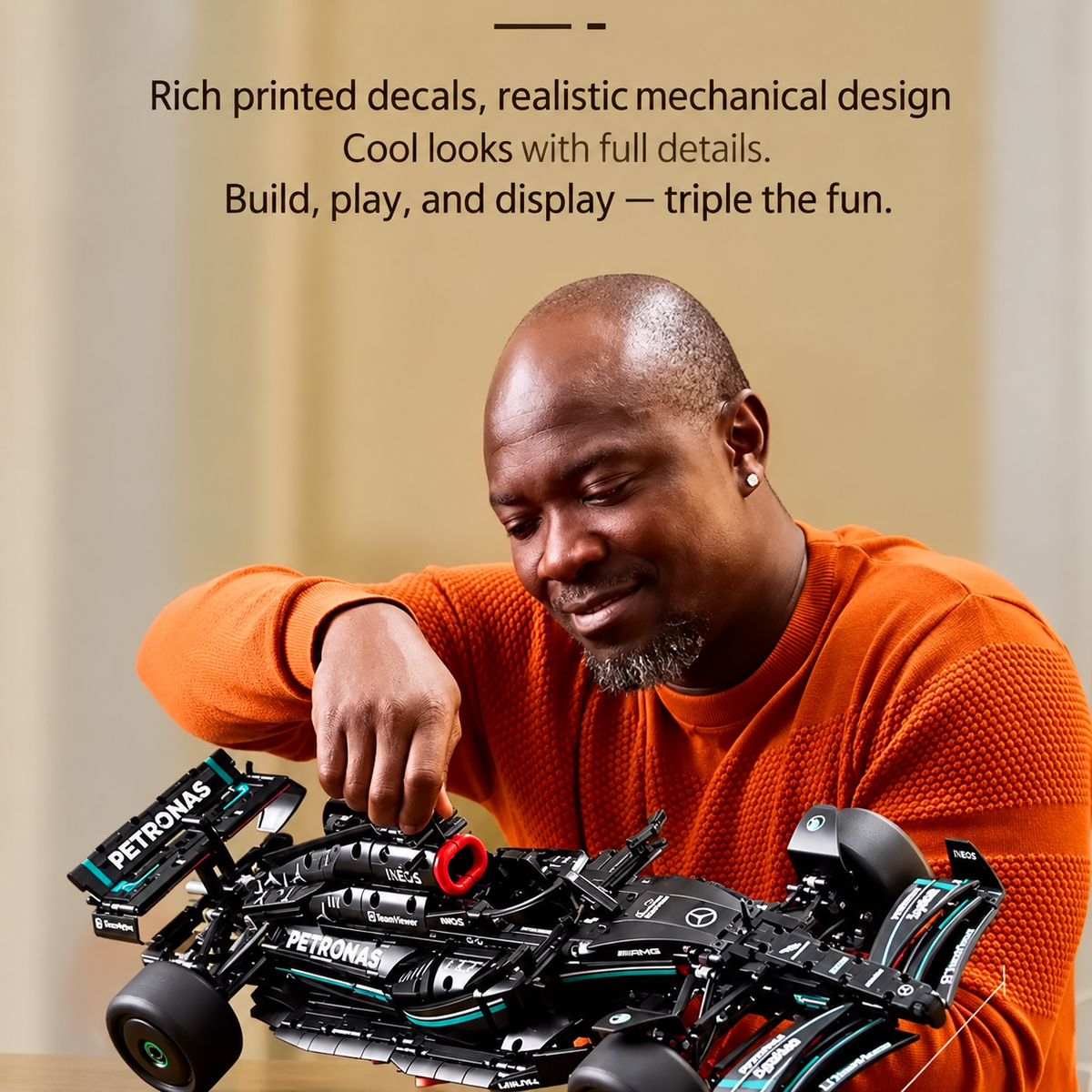 Mercedes-Benz F1 Racing Car Building Blocks Set – Mechanical Model Kit