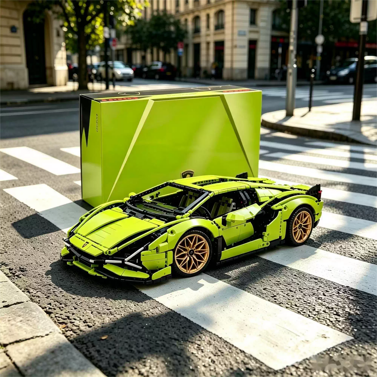Lamborghini Aventador Supercar Building Kit – Technic-Style Model