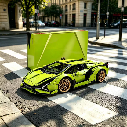 Lamborghini Aventador Supercar Building Kit – Technic-Style Model