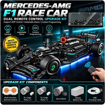 Mercedes-Benz F1 Racing Car Building Blocks Set – Mechanical Model Kit