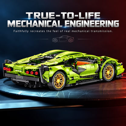 Lamborghini Aventador Supercar Building Kit – Technic-Style Model